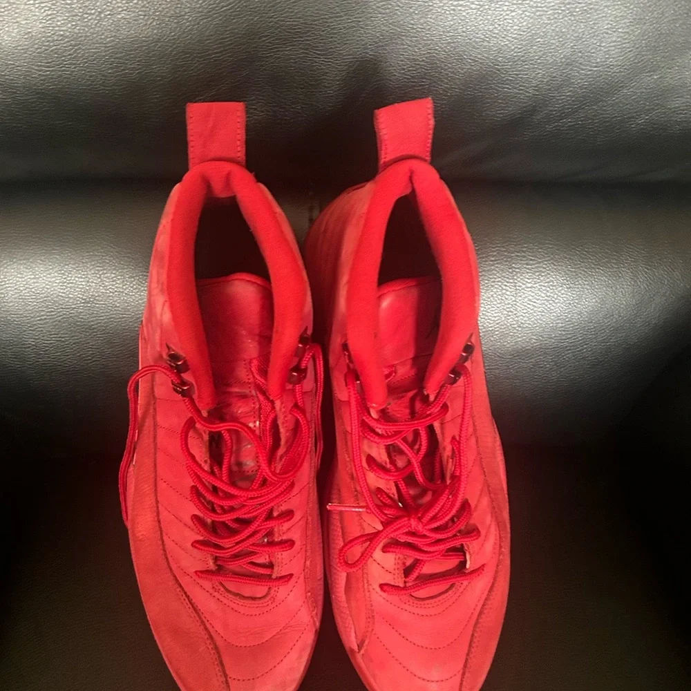Men's Red High-Top Sneakers - Picture 1 of 2